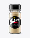 Clear Glass Jar with Onion Powder Mockup