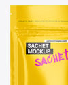 Glossy Sachet Mockup