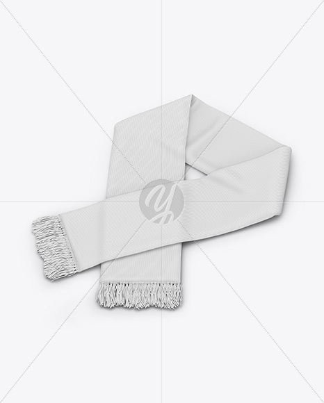 Fan Scarf Mockup - Half Side View