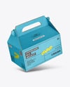 Kraft Paper Box w/ Handle Mockup