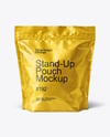 Metallic Stand-up Pouch Mockup
