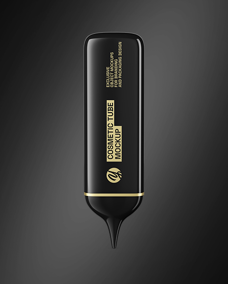 Glossy Cosmetic Tube Mockup