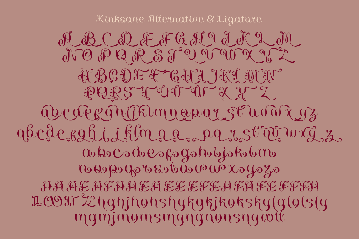 Kinksane Script Font