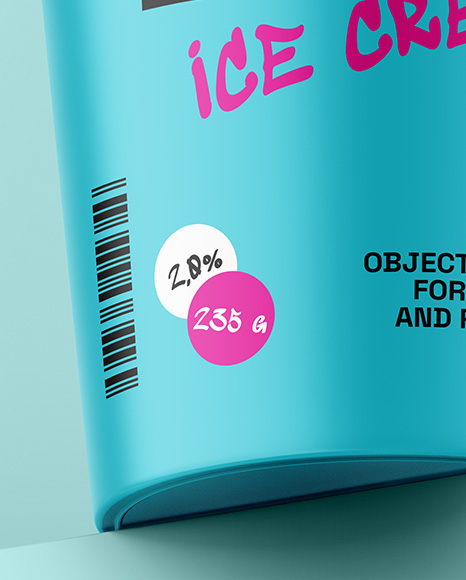 Matte Ice Cream Cup Mockup