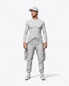 Man Wearing Racing Kit Mockup