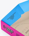Opened Paper Box with Plastic Handle Mockup