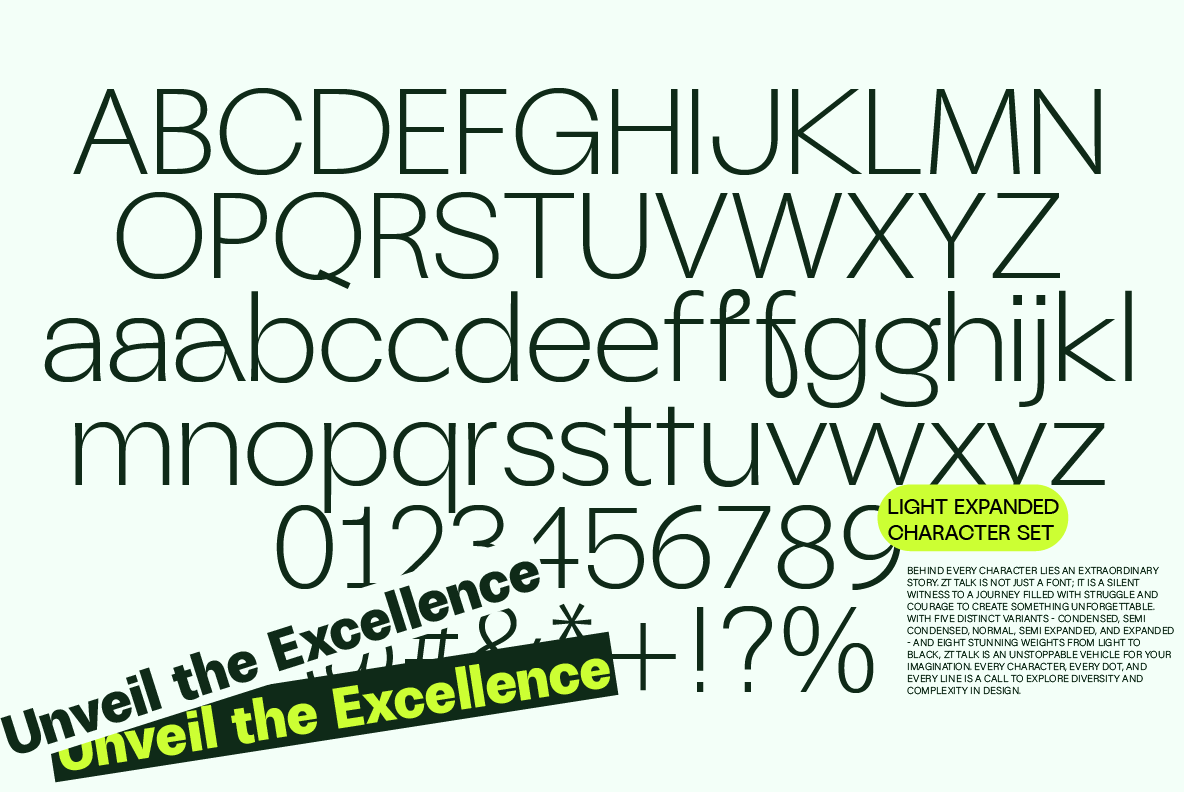 ZT Talk Font