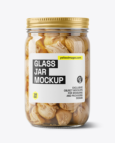 Canned Chicken Jar Mockup - Digital product mockup