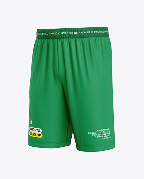 Men’s Sports Shorts Mockup – Half Side View