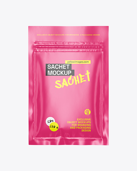 Matte Sachet Mockup