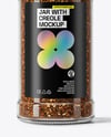 Glass Jar with Creole Seasoning Mockup