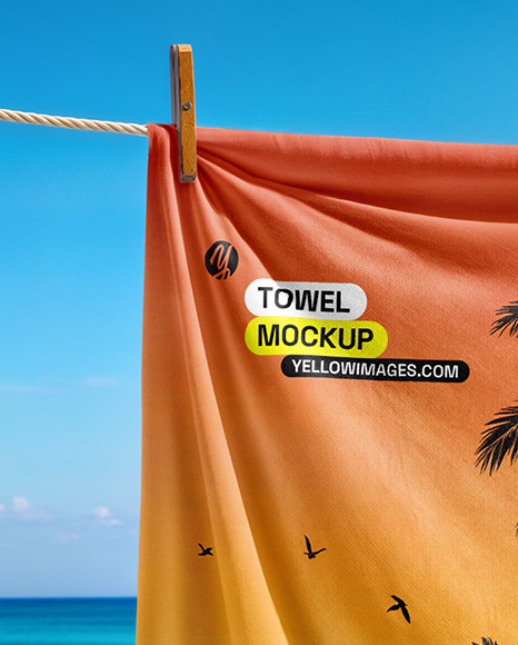 Hanging Towel Mockup