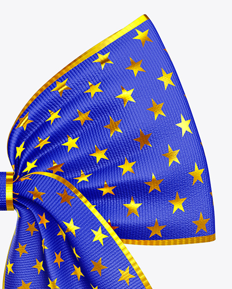 Cheer Bow with Long Ribbons Mockup