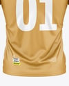 V-Neck Rugby Jersey Mockup - Back View