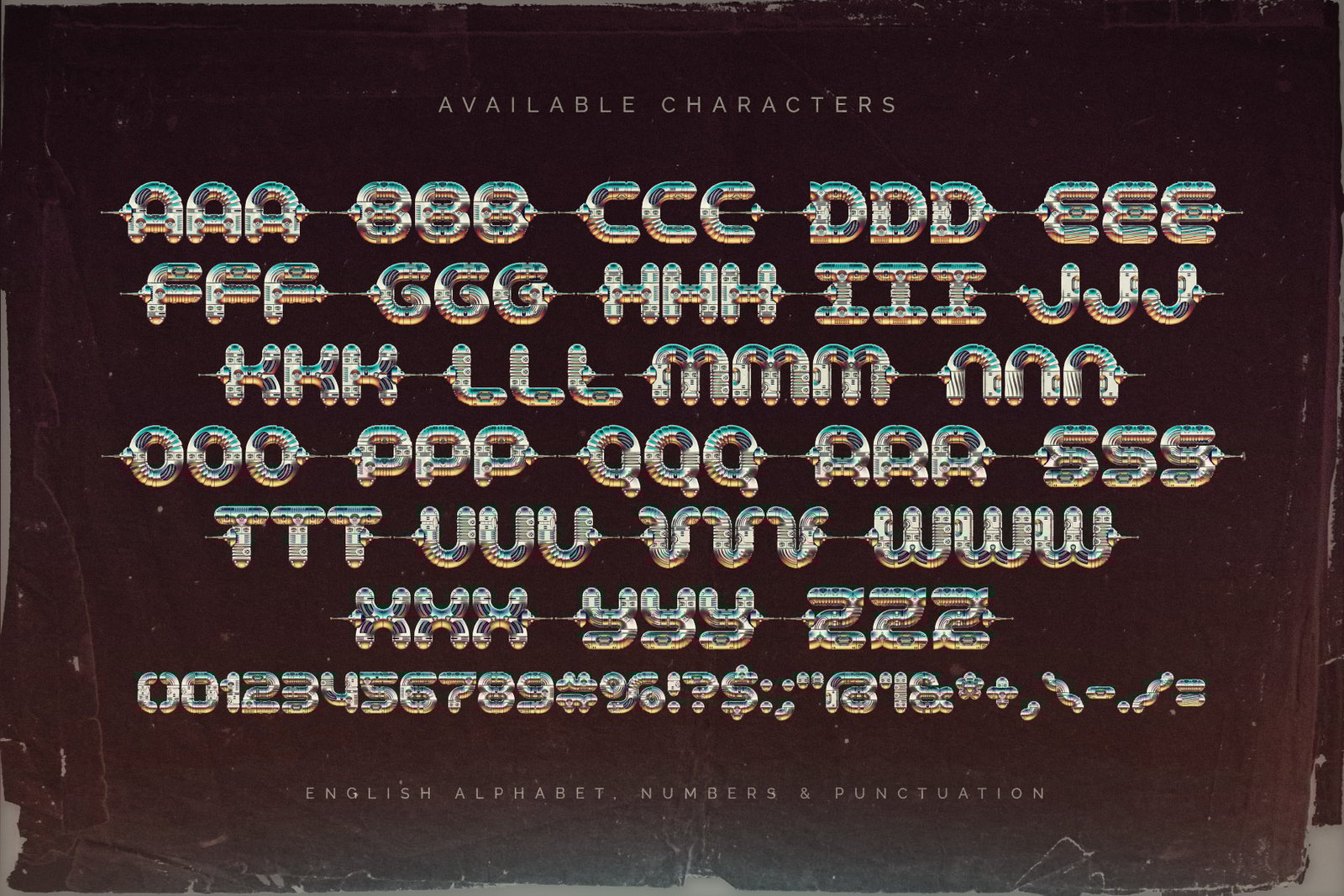 Chromo Robo - Color Bitmap Font