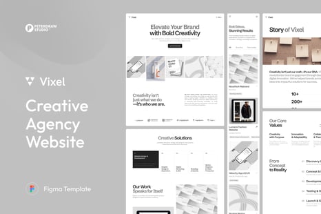 Vixel - Creative Agency Website - UX & UI Kits