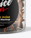 Plastic Jar with Star Anise Mockup