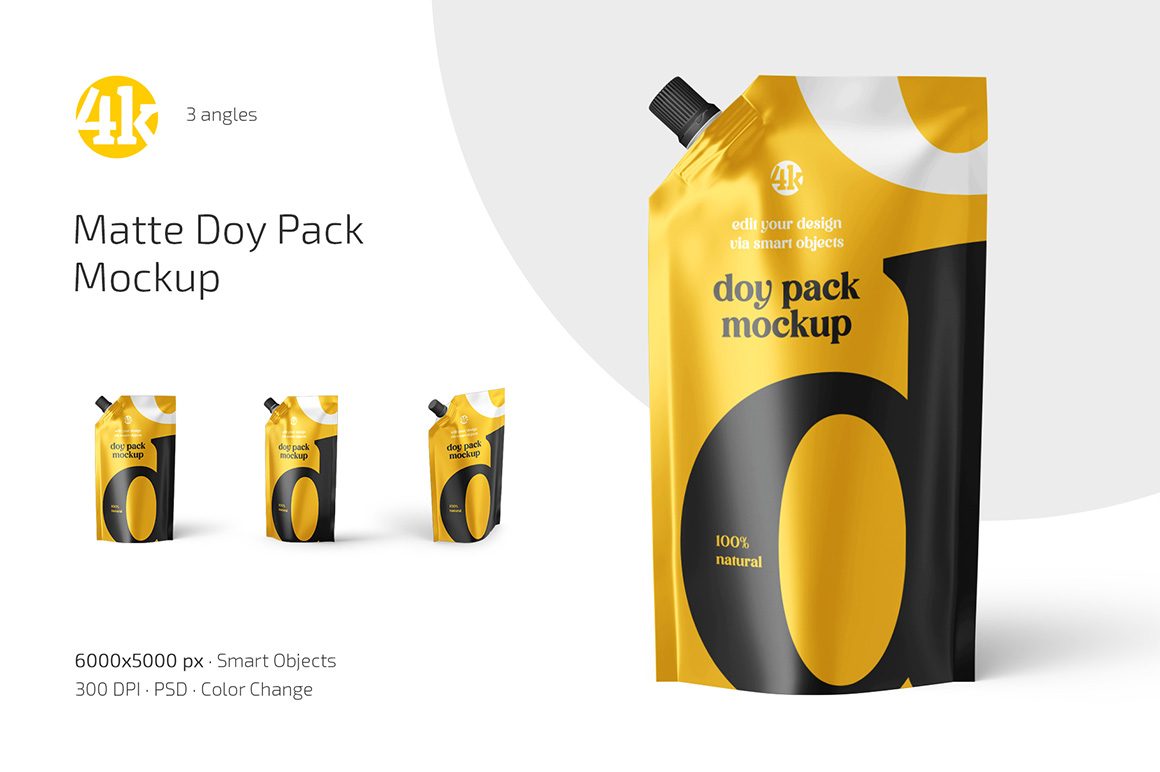 Matte Doy Pack Mockup Set