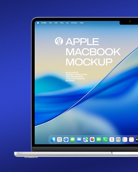 16-inch Silver MacBook Pro Mockup