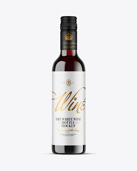 Antique Green Glass Red Wine Bottle Mockup - Packaging mockups