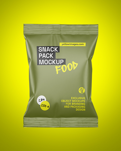Matte Snack Pack Mockup