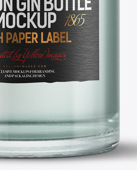 Dry Gin Bottle Mockup