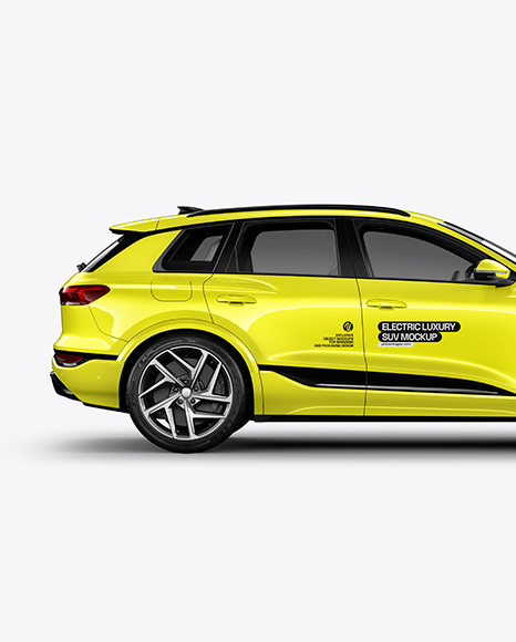 Electric Premium SUV Mockup - Side View