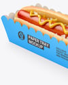 Paper Tray with Hot Dog Mockup