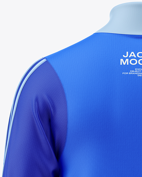 Long Sleeve Training Jacket Mockup - Back View