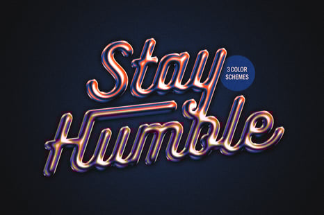 Chrome Text & Logo Effect - Chrome effect