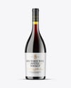 Antique Green Glass Red Wine Bottle Mockup