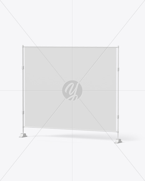Backdrop Banner Stand - Half Side View