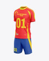 Soccer Kit Mockup - Half Side View