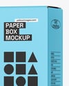 Clear Foam Pump Bottle with Box Mockup