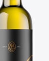 Antique Green Glass White Wine Bottle Mockup