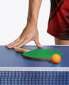 Man Wearing Table Tennis Uniform Mockup