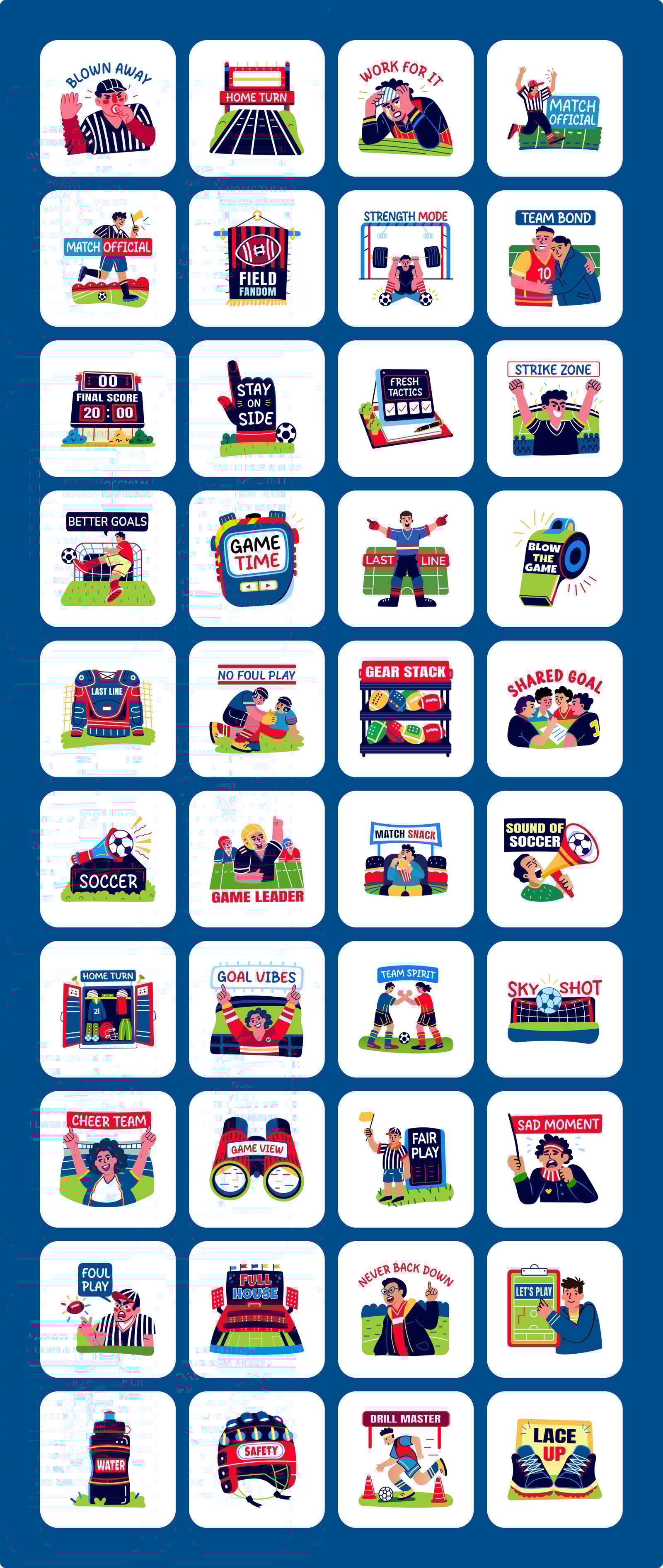 Football and Soccer Stickers