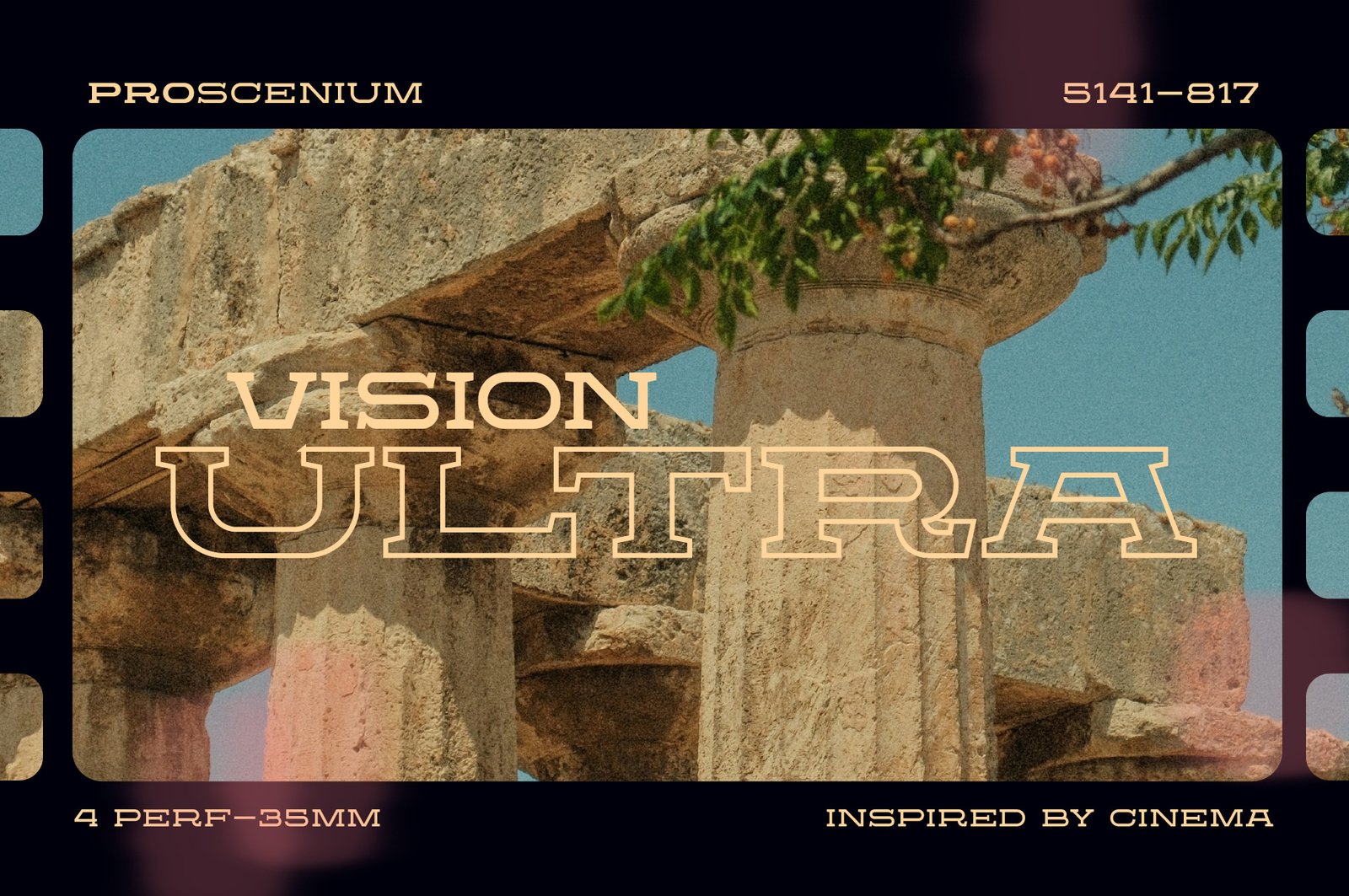 Proscenium Slab - An Ultra-Wide Title Font Designed for Cinema
