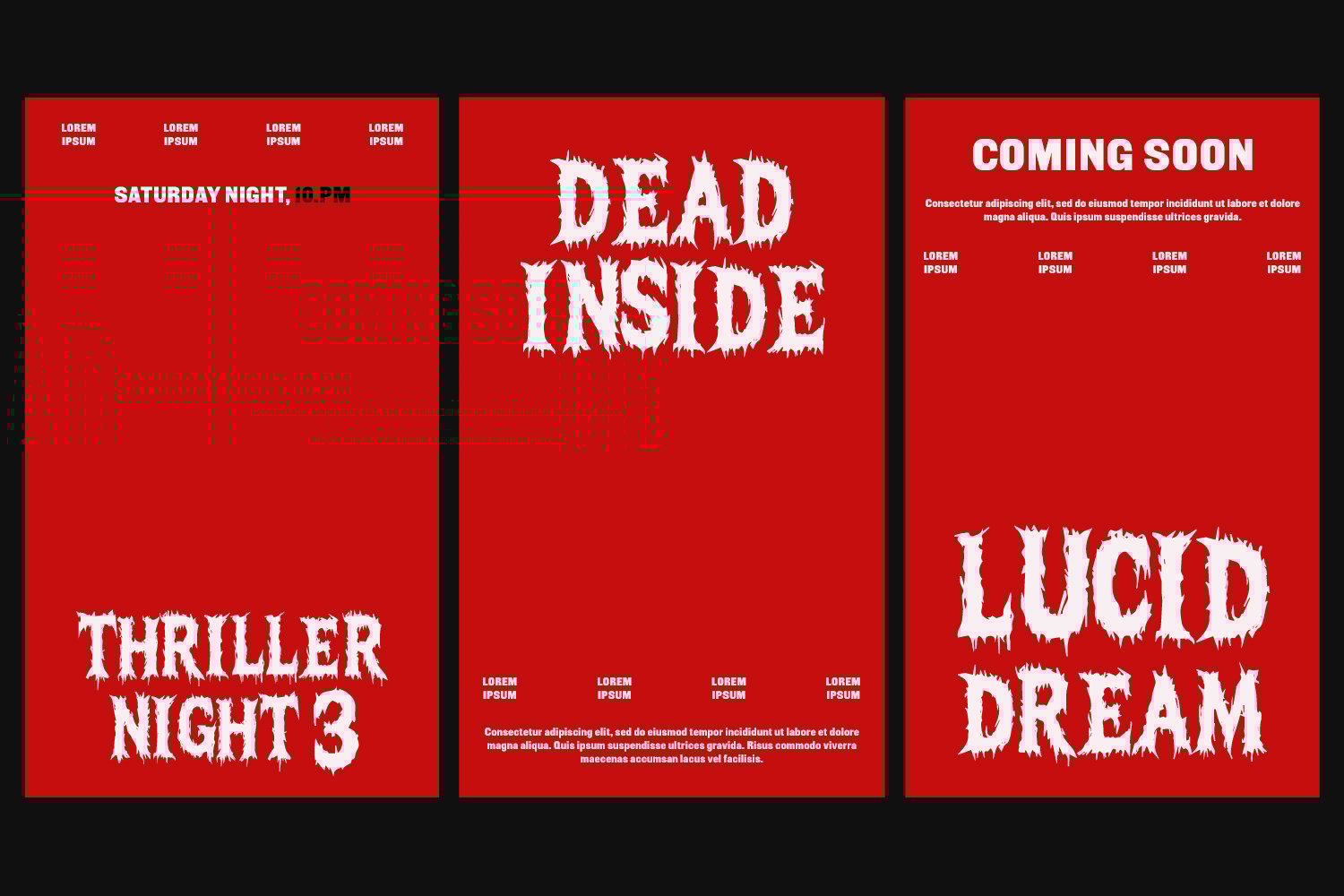 Cerinos Vorgre Brutal Horror Grunge Display Font