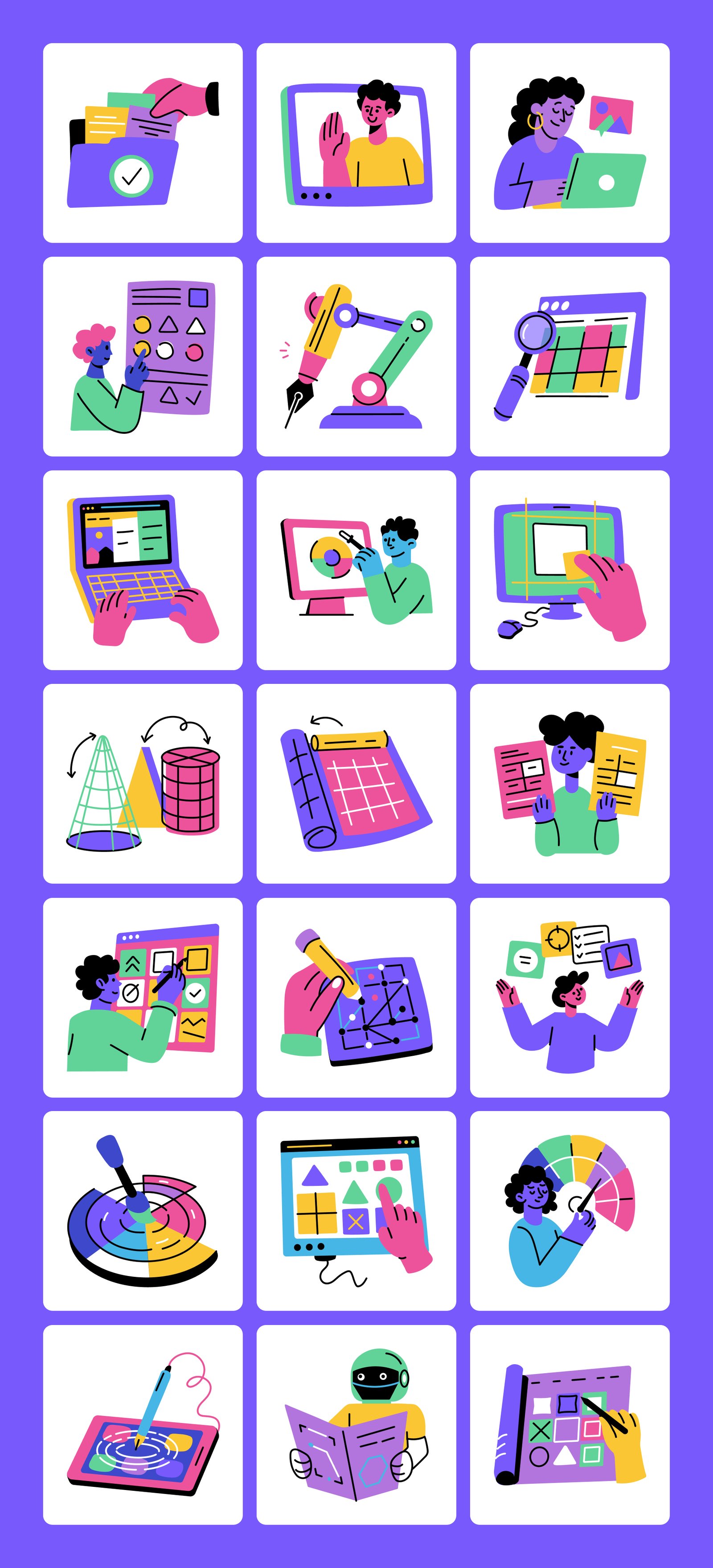 Creativity Illustrations Art Set