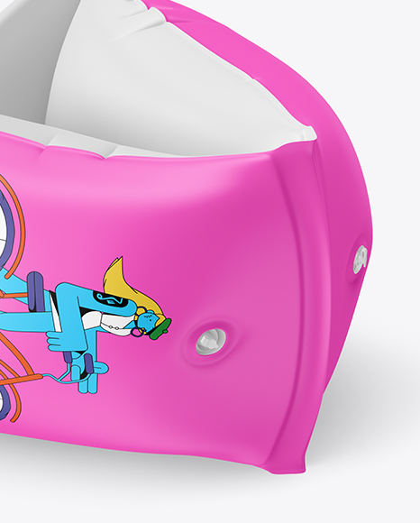 Matte Swimming Arm Bands Mockup