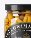 Jar with Chanterelles Mushrooms Mockup