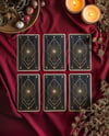 Six Cards on a Table Mockup