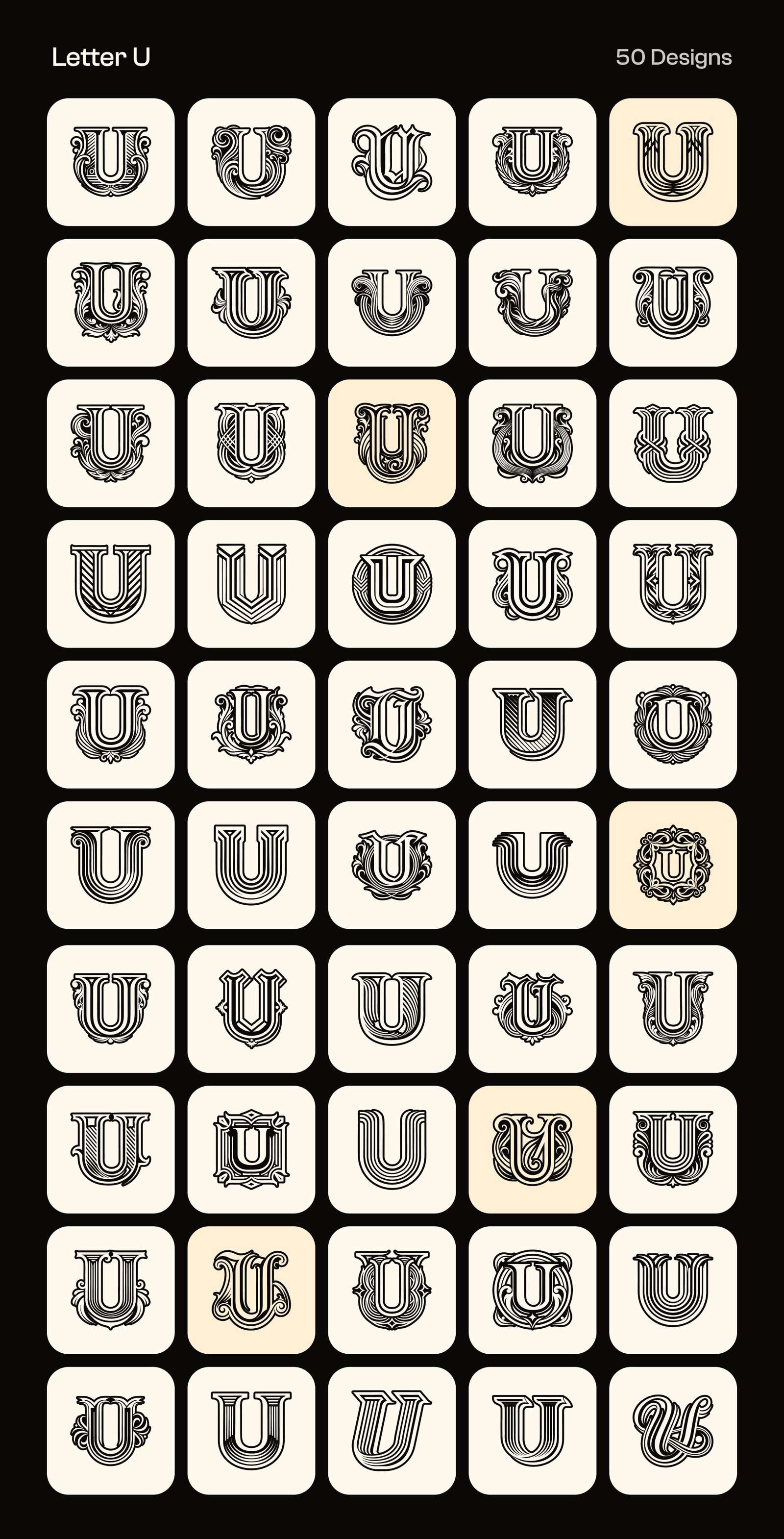 Alphabet Letters Logo Bundle