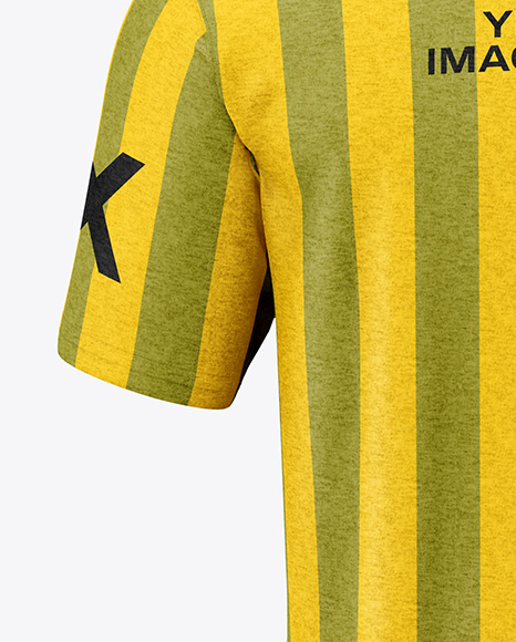 Heather T-Shirt Mockup - Back View