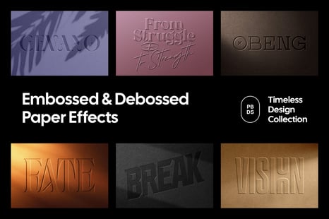 Embossed & Debossed Paper Effects - Add-Ons