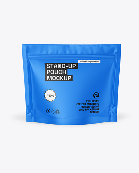 Matte Stand-up Pouch Mockup