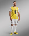 Bearded Man Wearing Full Soccer Kit Mockup
