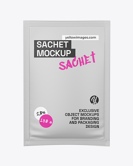 Matte Sachet Mockup