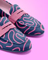Pair of Suede Loafers Mockup